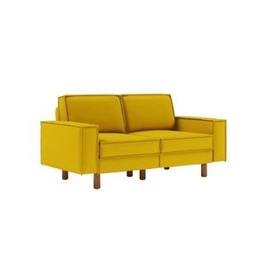 Canapea 2 locuri, Atelier del Sofa, 918CMF1227, Otel, Floarea-soarelui / Nuc imagine