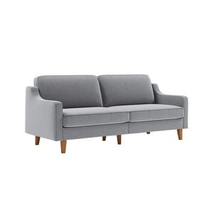 Canapea 3 locuri, Atelier del Sofa, 918CMF1157, Otel, Gri ceață / Nuc imagine