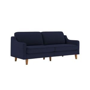 Canapea 3 locuri, Atelier del Sofa, 918CMF1164, Otel, Albastru noapte / Nuc imagine