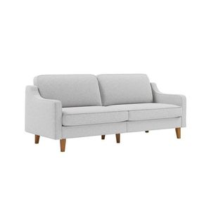 Canapea 3 locuri, Atelier del Sofa, 918CMF1160, Otel, Pietriș / Nuc imagine
