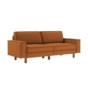 Canapea 3 locuri, Atelier del Sofa, 918CMF1233, Otel, Caramel / Nucă imagine