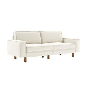 Canapea 3 locuri, Atelier del Sofa, 918CMF1230, Otel, Spumă de lapte / Nucă imagine