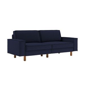 Canapea 3 locuri, Atelier del Sofa, 918CMF1244, Otel, Albastru noapte / Nuc imagine