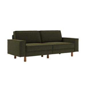 Canapea 3 locuri, Atelier del Sofa, 918CMF1236, Otel, Verde ulei / Nuc imagine