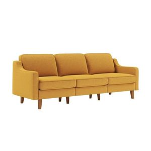Canapea 3 locuri, Atelier del Sofa, 918CMF1168, Otel, Muștar / Nucă imagine