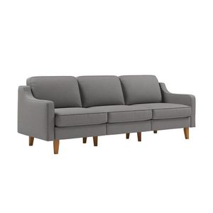 Canapea 3 locuri, Atelier del Sofa, 918CMF1177, Otel, Obsidian / Nuc imagine