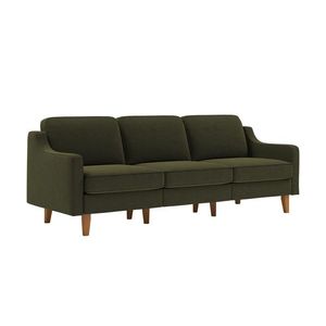 Canapea 3 locuri, Atelier del Sofa, 918CMF1172, Otel, Verde ulei / Nuc imagine