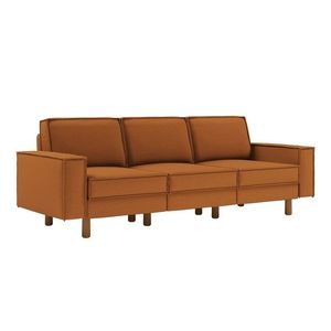 Canapea 3 locuri, Atelier del Sofa, 918CMF1249, Otel, Caramel / Nucă imagine