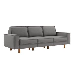 Canapea 3 locuri, Atelier del Sofa, 918CMF1257, Otel, Obsidian / Nuc imagine