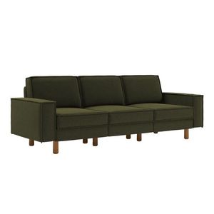 Canapea 3 locuri, Atelier del Sofa, 918CMF1252, Otel, Verde ulei / Nuc imagine