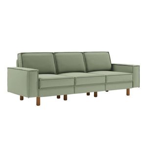 Canapea 3 locuri, Atelier del Sofa, 918CMF1251, Otel, Verde marin / Nuc imagine