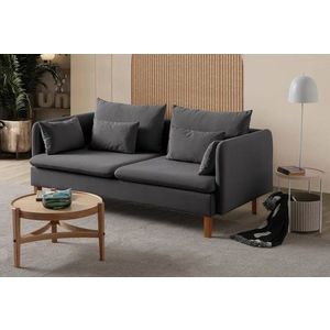 Canapea 3 locuri, Atelier del Sofa, 752EST1101, Lemn de carpen;PAL, Antracit imagine
