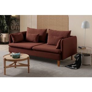 Canapea 3 locuri, Atelier del Sofa, 752EST1103, Lemn de carpen;PAL, Caramiziu imagine