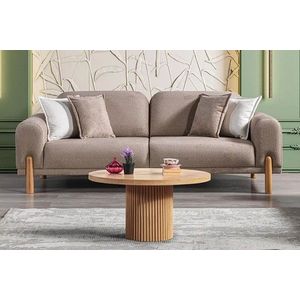 Canapea extensibila 3 locuri, Atelier del Sofa, 752EST1122, Lemn de carpen;PAL, Maro imagine