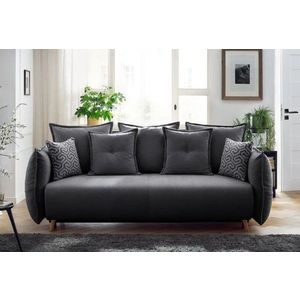 Canapea extensibila 3 locuri, Atelier del Sofa, 752EST1109, Lemn de carpen;PAL, Antracit imagine