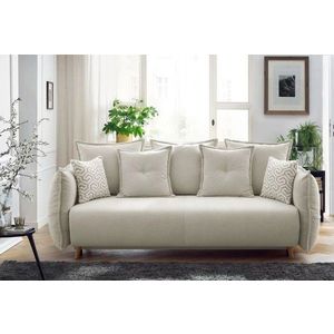Canapea extensibila 3 locuri, Atelier del Sofa, 752EST1111, Lemn de carpen;PAL, Crem imagine