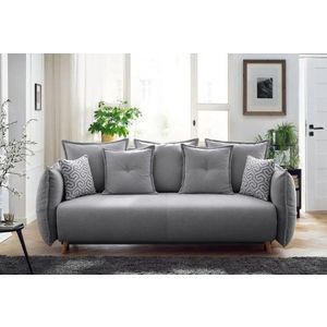 Canapea extensibila 3 locuri, Atelier del Sofa, 752EST1110, Lemn de carpen;PAL, Gri imagine
