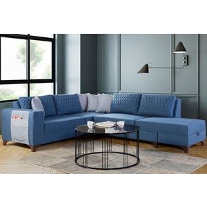 Coltar, Atelier del Sofa, 752EST1355, Lemn de carpen;PAL, Albastru imagine