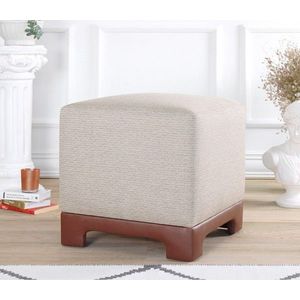 Taburet, Atelier del Sofa, 209FLF1416, 50% bumbac, 50% in, Bej imagine