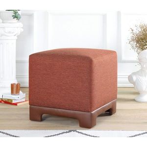 Taburet, Atelier del Sofa, 209FLF1413, 50% bumbac, 50% in, Caramiziu imagine