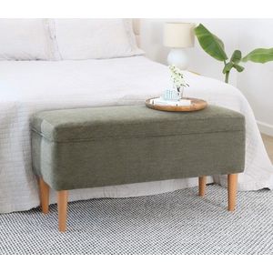 Taburet, Atelier del Sofa, 209FLF1411, 50% bumbac, 50% in, Verde imagine