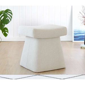 Taburet, Atelier del Sofa, 209FLF1447, Bumbac, Crem imagine