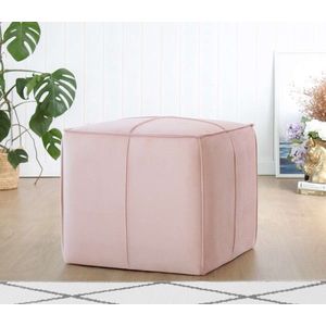 Taburet, Atelier del Sofa, 209FLF1453, Bumbac, Roz pudra imagine