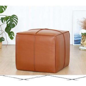 Taburet, Atelier del Sofa, 209FLF1450, Piele ecologica, Bej imagine