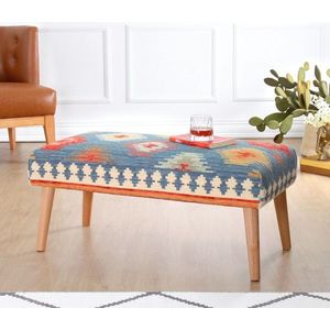 Banca, Atelier del Sofa, 209FLF1434, 50% bumbac, 50% in, Albastru imagine