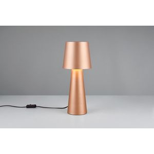 Lampa de masa Nubian, TRIO, 16x40 cm, 10W, 1x E27, metal, maro imagine