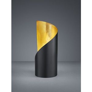 Lampa de masa Frank, RL, 10x24 cm, 25W, 1x E14, metal, negru mat/auriu imagine