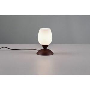 Lampa de masa Cup Ii, RL, 12x18 cm, 40W, 1x E14, metal, ruginiu/alb imagine