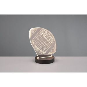 Lampa de masa Football, RL, 17x12x21.5 cm, 3.2W, 1x SMD, metal, negru mat imagine