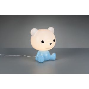 Lampa de masa Cutie, RL, 21x19x25.5 cm, 0.3W, 1x SMD, plastic, albastru imagine