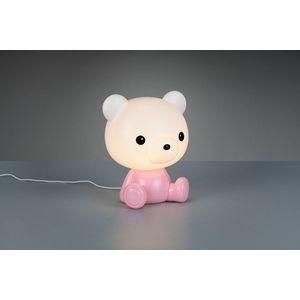 Lampa de masa Cutie, RL, 21x19x25.5 cm, 0.3W, 1x SMD, plastic, roz imagine