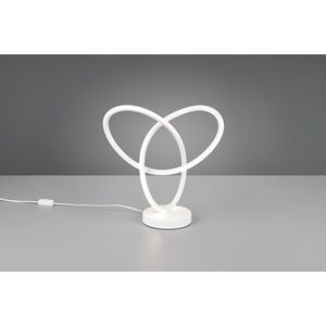 Lampa de masa Lando, RL, 28x12x28 cm, 8W, 1x SMD, metal, alb mat imagine