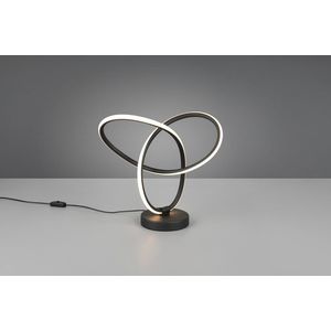 Lampa de masa Lando, RL, 28x12x28 cm, 8W, 1x SMD, metal, negru mat imagine