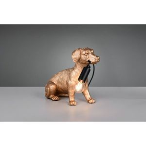 Lampa de masa Rudi, RL, 28x12.5x23.5 cm, 10W, 1x E14, polirasina, auriu imagine