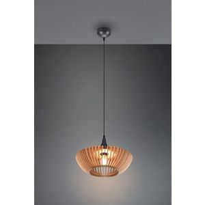 Lustra Colino, TRIO, 40x150 cm, 40W, 1x E27, metal, antracit/natur imagine