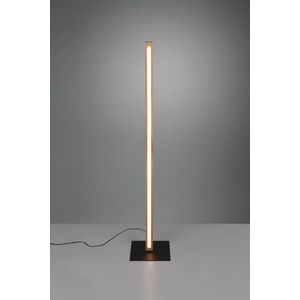 Lampadar Bellari, TRIO, 22x22x115 cm, 20W, 1x SMD, lemn, natur/negru imagine