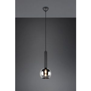 Lustra Clayton, TRIO, 20x150 cm, 28W, 1x E27, metal, negru mat imagine