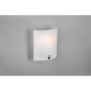 Aplica de perete Elisa, TRIO, 20x22 cm, 40W, 1x E27, metal, alb/argintiu imagine