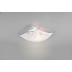 Plafoniera Elisa, TRIO, 30x30x9 cm, 40W, 1x E27, metal, alb/argintiu imagine