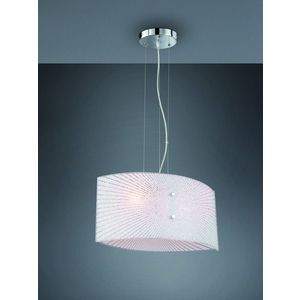 Lustra Elisa, TRIO, 40x20x150 cm, 40W, 2x E27, metal, alb/argintiu imagine