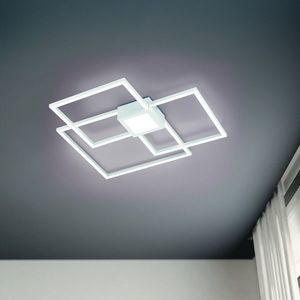Plafoniera Hydra, TRIO, 65.5x65.5x6.5 cm, 38W, 1x SMD, metal, alb mat imagine