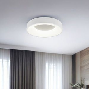 Plafoniera Girona, TRIO, 45x11 cm, 27W, 1x SMD, metal, alb mat imagine