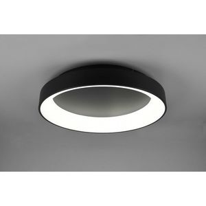Plafoniera Girona, TRIO, 60x12 cm, 48W, 1x SMD, metal, negru mat imagine