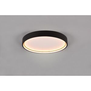 Plafoniera Doha, TRIO, 45x5.5 cm, 29W, 1x SMD, metal, negru mat imagine