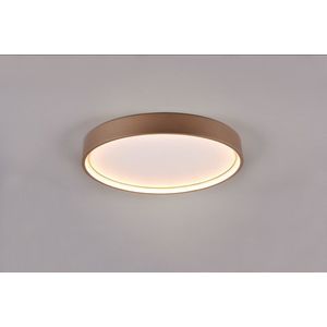 Plafoniera Doha, TRIO, 45x5.5 cm, 29W, 1x SMD, metal, maro imagine