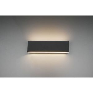 Aplica de perete Concha, TRIO, 28x8 cm, 6W, 2x SMD, metal, antracit imagine